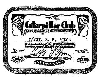 caterpillar club membership card